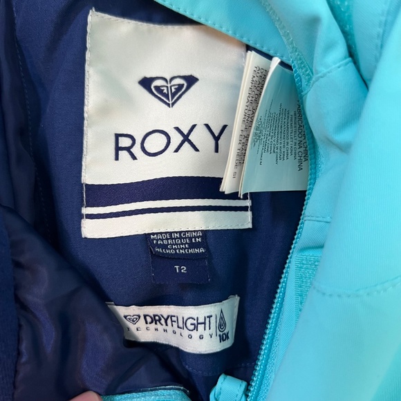 Roxy Girls Toddler Blue Insulated Snow Sport Bibs NWOT - Picture 8 of 10